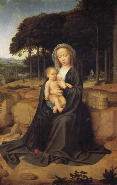 Gerard David Rest on the Flight into Egypt China oil painting art
